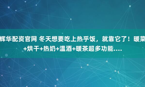 辉华配资官网 冬天想要吃上热乎饭,就靠它了!暖菜+烘干+热奶+温酒+暖茶超多功能....